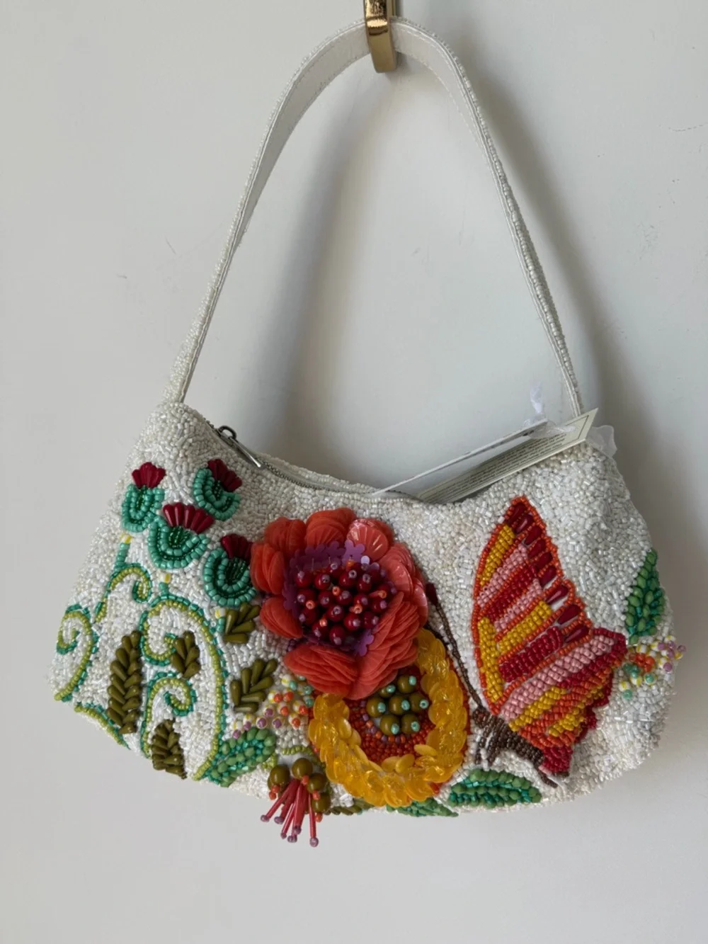 Beaded Butterfly Floral sequins Shoulder Bag